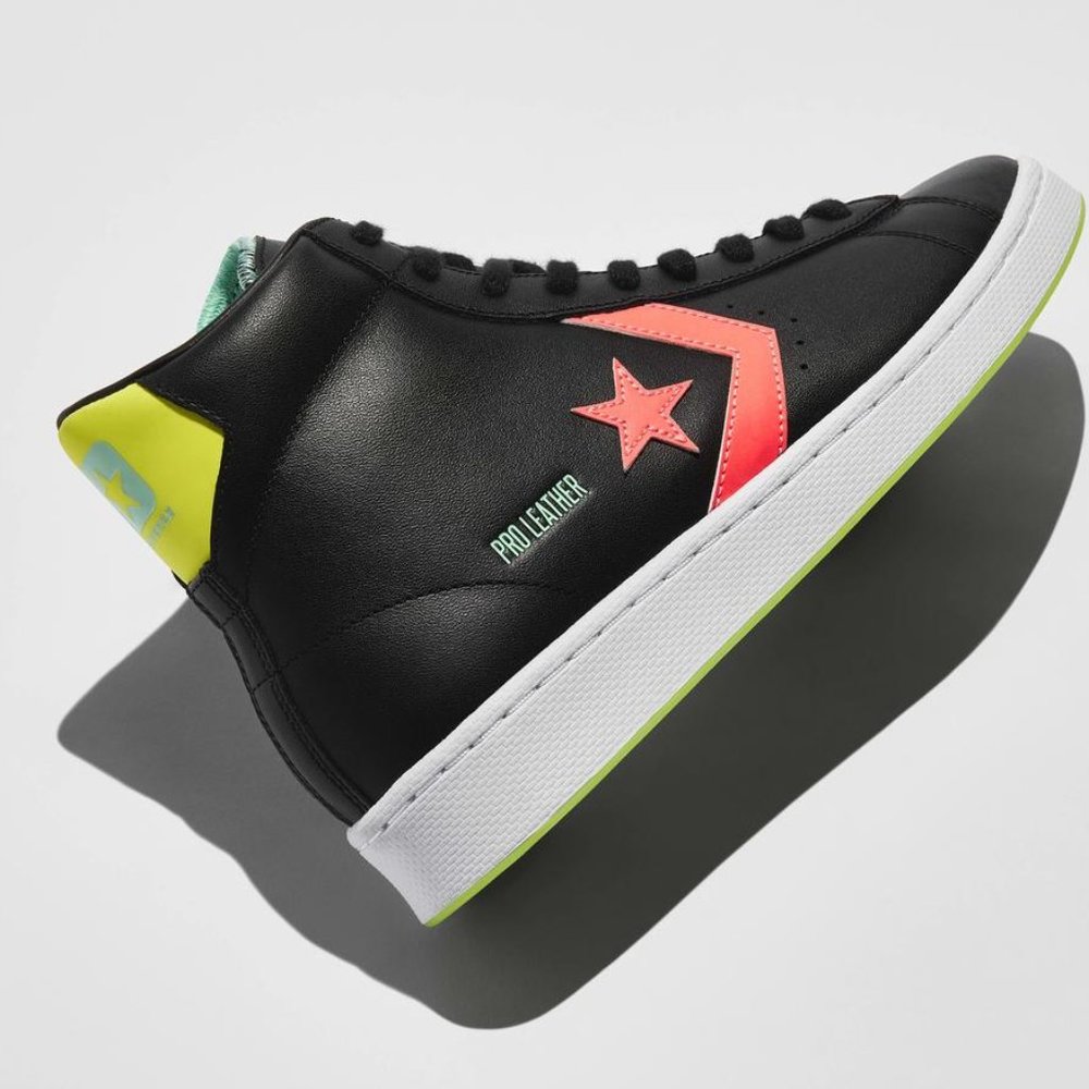 NIB Pro Leather Mid Hi-Vis Black 169651C US Mens 10.5